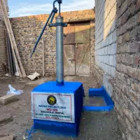 installed water pump in village