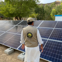 solar water plant installation site